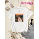 thumbnail image 1 of Surprised Hamster Print Crew Neck T-shirt For Girls, Casual Short Sleeve Top, Girl's Clothing For Summer Daily Wear, 1 of 5