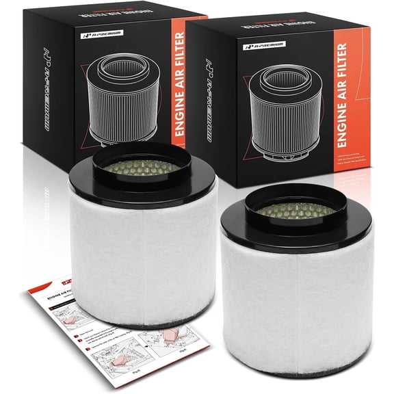A-Premium 2-PC Engine Air Filter Compatible with Audi A8 Quattro 2011-2016, S8 2013-2018 2020-2025