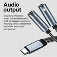 thumbnail image 3 of MMOBIEL USB-C to Dual 3.5mm Headphone & Mic Splitter 32-Bit, 3 of 5