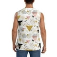 thumbnail image 4 of Fotbe Men's Geometric Triangle Print Men's Sleeveless Muscle Tank Tops Casual T-Shirts for Gym Workout Beach-Large, 4 of 8