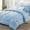 Baby Blue, variant on Queen Size Comforter Set Cocoa Powder - 7 Piece Bed in a Bag, Luxury Soft Down Alternative Comforter, Sheets, Pillowcases & Shams, All Seasons Bedding Set