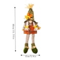 thumbnail image 3 of Maple Leaf Elderly Figurine Decor, Fall Old Man Statue Ornament, Autumn Season Resin Tabletop Decoration, Rustic Home Shelf Mantel Piece, Cozy Seasonal Accent, 5.9" x 15.74", Lazyguy, 3 of 7