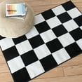thumbnail image 2 of Mainstays 36"x56" Black and White Check Indoor Area Rug, 2 of 8