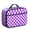 Purple and White, variant on Brown and Black Checkered Pattern Insulated Lunch Bag Teens,Bento School Lunch Bag for Teens for Work,Picnic or Travel 10.6x7.7x4.3 Inches,12 Can Capacity