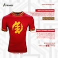 thumbnail image 3 of Afrimoji Unisex Crew Neck T-Shirt: Breathable Single Jersey with Kente Trim, 3 of 5