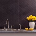 thumbnail image 4 of FASÄDE Quilted Decorative Vinyl Backsplash Panel in Smoked Pewter (6X6 Inch Sample), 4 of 4