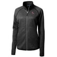 thumbnail image 2 of Women's Cutter & Buck Heather Charcoal Clemson Tigers Mainsail Sweater-Knit Full-Zip Jacket, 2 of 3