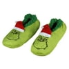 Dr. Seuss The Grinch Who Stole Christmas Grinch Slipper Socks No-Slip Sole (SM)