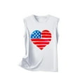 thumbnail image 3 of TDYHUAO Women’s 4th of July Tank Tops Cute Patriotic American Flag Heart Graphic Tees Shirts Sleeveless July Fourth Outfits, 3 of 4