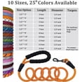 thumbnail image 5 of NANAHuangHeavy Duty Rope Dog Leash, 3/4/5/6/7/8/10/12/15 FT Nylon Pet Leash, Soft Padded Handle Thick Lead Leash for Large Medium Dogs Small Puppy (1/2" * 6', Black), 5 of 8