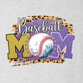 thumbnail image 2 of Wild Bobby, Baseball Mom Cheetah Glitter Sports Tri-Blend Racerback Tank Top, Heather White, Large, 2 of 5