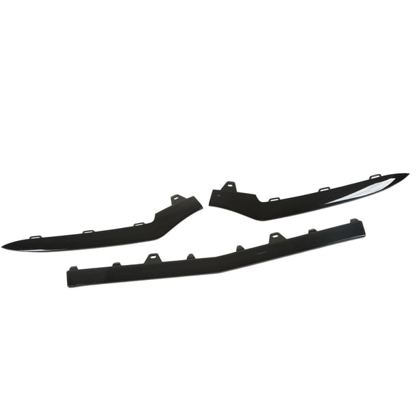Moldura del Parachoques Delantero, Ajuste Negro Brillo Direto Centro Izquierdo Kit de Carroocería Delantera Para Automóviles para Automóviles para Automóviles