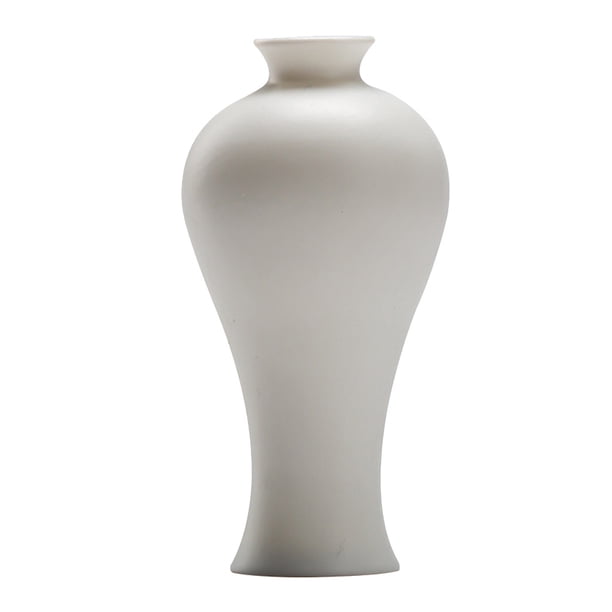 Jarrón de cerámica blanca zen Centríjeles de decoración para el hogar