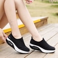 thumbnail image 7 of Domuza Orthopedic Dress Shoes for Women Arch Support Slip on Non Slip Work Shoes Wide Width Mesh Stretch Hiking Shoes Soft 2026 Foam Shoes Black 7.5（EU-39）, 7 of 7