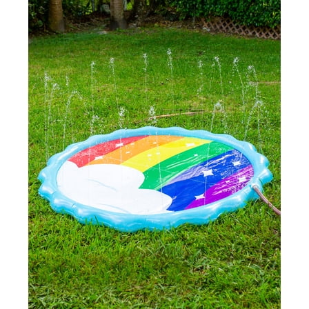 PoolCandy PoolCandy Rainbow Splash Pad Red, Blue, Yellow