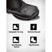 Bobcat Men’s Frontier Wellington Waterproof Pull-On Composite Toe Work Boot, Wide Available