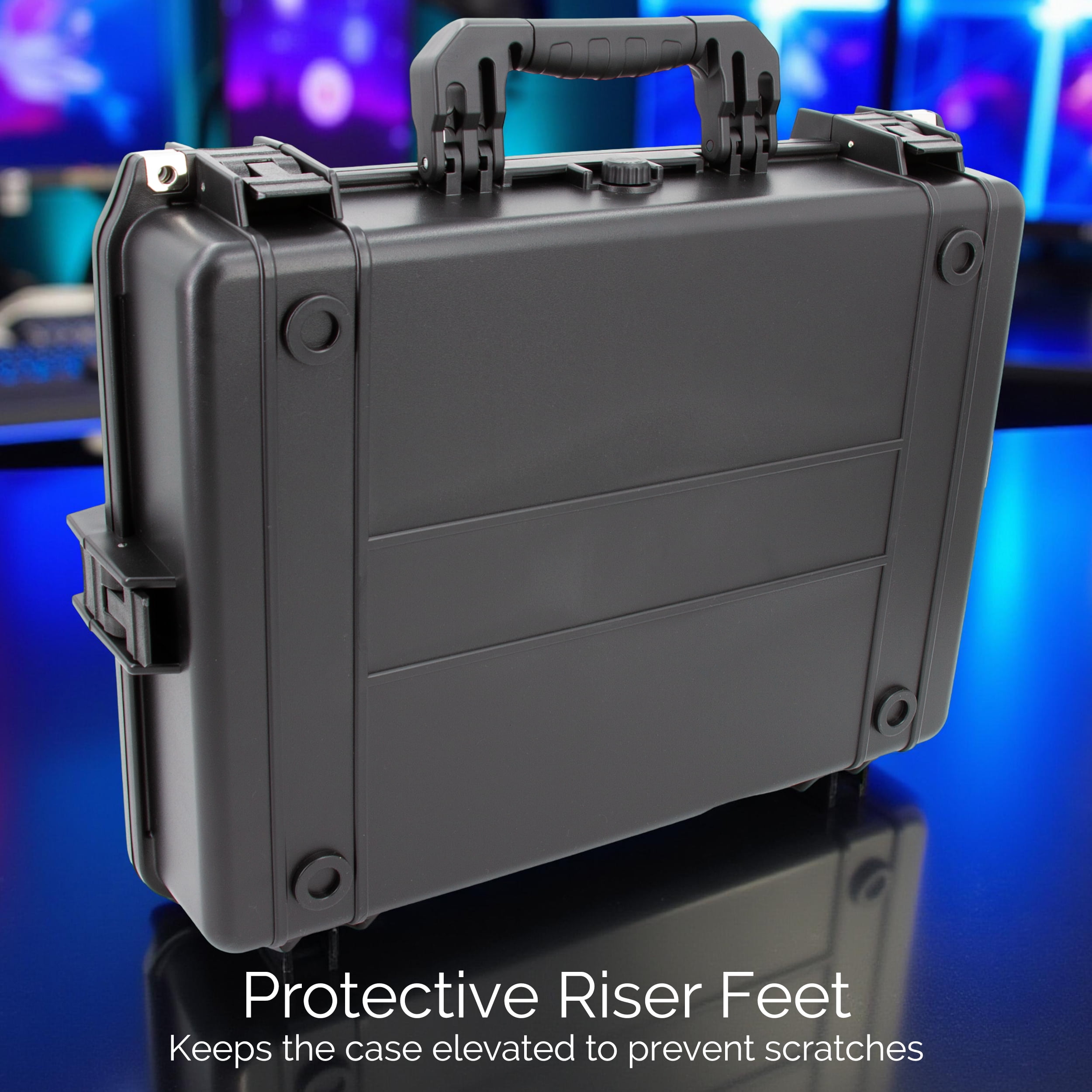 CASEMATIX Waterproof Hard Shell Case for 17–18" Gaming Laptop – IP67 Crushproof Travel Case with Custom Foam