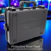 CASEMATIX Waterproof Hard Shell Case for 17–18 Gaming Laptop – IP67 Crushproof Travel Case with Custom Foam