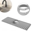 thumbnail image 3 of Grifo de silicona negro y gris, alfombrilla absorbente para baño, protector contra salpicaduras para fregadero Baoblaze fregadero protector contra salpicaduras, 3 of 7