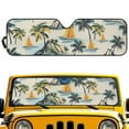thumbnail image 2 of Uorisanigo Beach Turtle Windshield Sun Shade for Keep Wrangler JL 2/4 Door Car Sun Shades for 2024 2025 Jeep Wrangler 4XE-Blocks UV Rays Car Window Shade Keep Your Vehicle Cool, 2 of 7