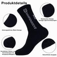 thumbnail image 3 of Medias de Tubo Medio SpotNavyblue 3Pares Azul Marino 6-12.5US TapeDesign Calcetines Tubo Medio Algodón., 3 of 6