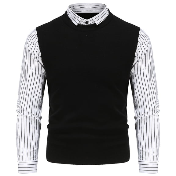 Vedolay Mens Sweaters Oversized Pullover Sweaters Tops White,2XL