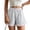 *White, variant on ClodeEU Women's Elastic Waist Lace Trim Shorts,Summer Casual Comfy Loose Fit Shorts with Pockets Gray,Women's Plus XL