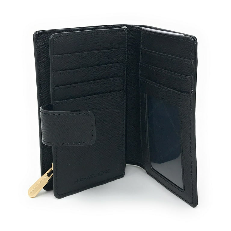 MICHAEL KORS Black Jet Set L-Fold w/ ID Bi-Fold Leather Wallet Gift Bo –  Style Exchange Boutique PGH