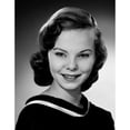 thumbnail image 2 of Portrait of beauty young woman smiling, studio shot Poster Print (18 x 24), 2 of 4