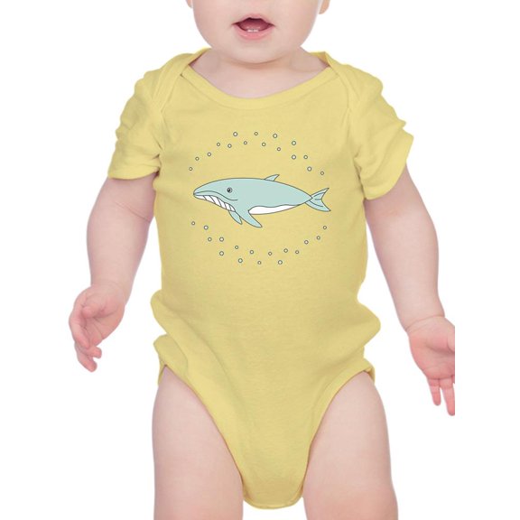 Blue Whale Cute Bodysuit Infant -Image by Shutterstock, 18 Months
