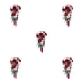 thumbnail image 3 of Maytalsory Wide Application Artificial Flower Realistic Appearance Low Maintenance Vintage wine red 5Set, 3 of 6