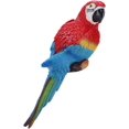 thumbnail image 3 of nipocaio Delaman Resin Parrot Figurine Model Toy Model Figurine Garden Sculptures Wall Decorations (Color : Red, Size: Lift), 3 of 5