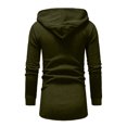 thumbnail image 6 of Tawop Coats for Men Long Sleeve Zip with Hood Casual Letter Solid Mens Gift,Army Green,XL, 6 of 7