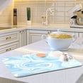 thumbnail image 5 of Iauyy Dish Drying Mat for Kitchen Counter, Super Absorbent & Hanging 16x18 / 18x24 Inch (S/M) Marble Texture, 5 of 8