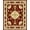 Red, Pattern 4, variant on Flatwoven High Traffic Area Rug, Heritage Damask Panel Design with Flourishing Foliage and Stylized Arabesques, Non Slip, Stain Resistant, Washable Area Rugs for Living Room, Bedroom(Red, 2X3)
