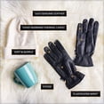 thumbnail image 6 of MRX Ladies Warm Winter Gloves Dress Thermal Lining Genuine Leather Black, XS, 6 of 6
