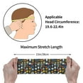 thumbnail image 6 of Naloa Teeth Fashionable Sport Sweatband for Running, Yoga, Basketball - Head Circumference 19.6-22.4 inches, 6 of 9