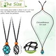 thumbnail image 2 of HAHDAXIA 24 Pcs Support de Collier en Cristal Support de Pierre Vide Support de Collier en Cristal Ajustable Cordon de Collier pour Cristaux Pendentif Support de Pierre Cage de Collier Pendentif pour Quartz, 2 of 7