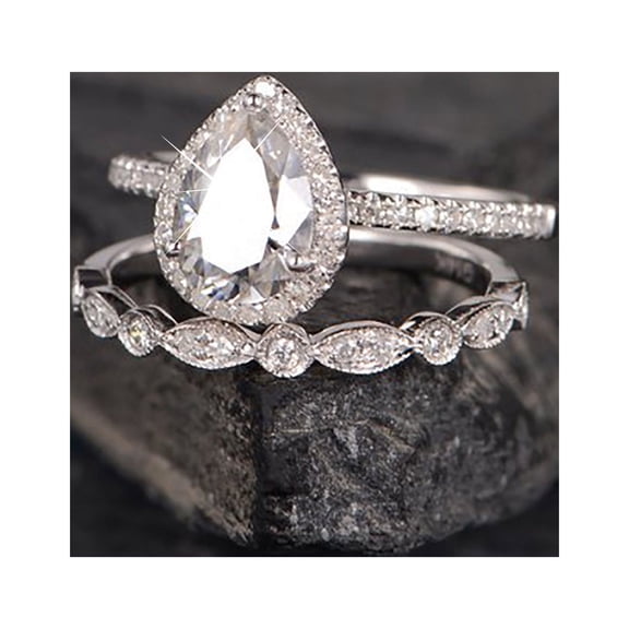 YYKihy Exquisite Diamond Ring Elegant Rhinestone Ring Jewellery Rings Women Fashion Full Diamond Zircon Rings For Women