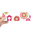 thumbnail image 1 of Beaucoup de Fleurs Joint Rectangle Autocollant Carnet Fenêtre Autocollant, 1 of 1