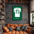 thumbnail image 2 of Joe Klecko New York Jets Framed 27" x 39" Retired Jersey Art Print, 2 of 3