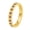 Gold Purple, variant on Gold Plated Stainless Steel Half Eternity Ring Multi-Color Channel Set CZ Stackable Band for Women Gold Green Size 9