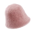 thumbnail image 3 of Casual Faux Felpa Cubo Sombrero a prueba de viento Pescador Gorras Cálido Sombrero Mujer Adulto Suave Mujer Pescador Sombrero para el invierno Caminar Rosa Yinane Sombrero de cubo para mujer, 3 of 8
