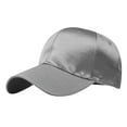 thumbnail image 4 of TODOZO Unisex Vintage Washed Unstructured Baseball Cap Cotton Adjustable Dad Hat Womens Baseball Caps Male Female Neutral Summer Satin Solid Caps Hat Visors Grey One Size, 4 of 4