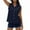 Navy, variant on Busydd Tank Top for Women Dressy Casual Sleeveless Button Down Shirts for Women Casual Solid Color Lapel Women's Tank Tops with Pocket 2XL