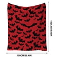 thumbnail image 3 of Halloween Fleece Blanket 51x39in Soft Flannel Throw for Couch Bed, Plush Cozy Blanket with Halloween Print, Lightweight Warm Decorations Gift by OVFUIZ, 3 of 9