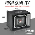 thumbnail image 3 of Pyle 12" Single Series Vented Subwoofer Enclosure High Powered Woofers W/ a Non-Pressed Paper Cone, 3 of 7