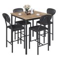 thumbnail image 2 of EROMMY Dining Table Set for 4, Modern Kitchen Table and Chairs with PU Leather Upholstery, Wood Dining Table with Chairs for Small Space, Dining Room, 2 of 10