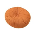 thumbnail image 2 of Cojín redondo para el suelo, cojín suave para sentarse en el suelo, ideal para el sofá o la silla de casa. Naranja, 2 of 9