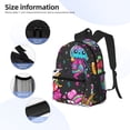 thumbnail image 5 of Lsque Cat Icecream Classic Casual Backpack - Large Capacity Water-Resistant Backpack for School, Work, Travel, and Outdoor Activities, 5 of 8